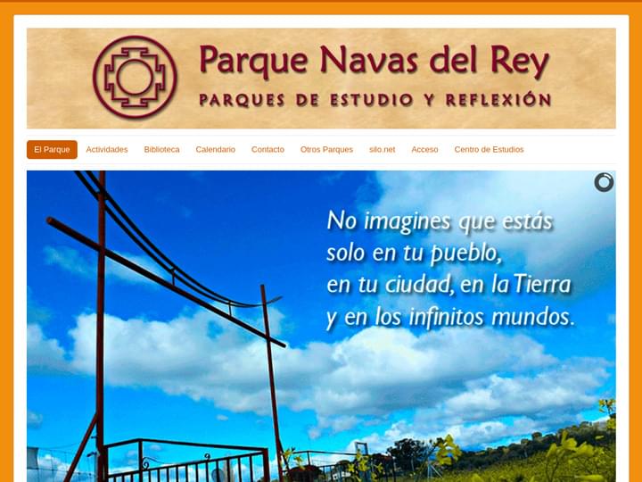 Screenshot of Parque Navas del Rey website